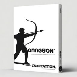 Create a black and white book cover with the title 'Concentration'