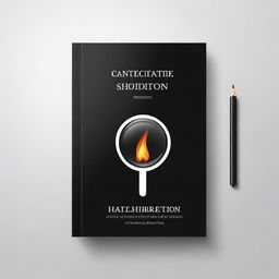 Create a black and white book cover with the title 'Concentration'