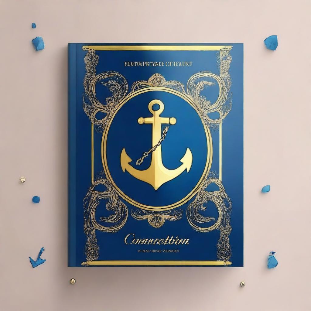 Create a blue and gold book cover with the title 'Concentration'