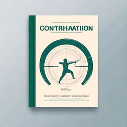 Design a scientific book cover titled 'Concentration Training'