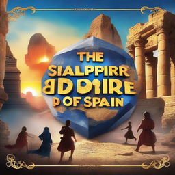 A movie title design for 'The Lost Sapphire of Spain'