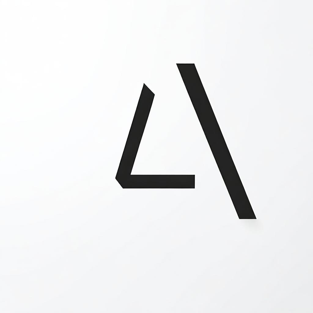 A simple representation of the letter 'A' in a clear and bold font, centered on a plain white background