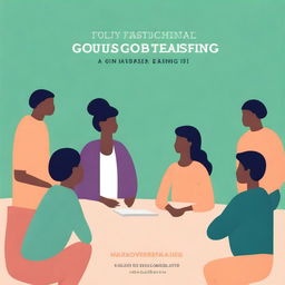 A book cover design for a guide on group counseling