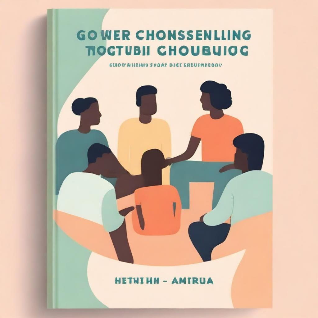 A book cover design for a guide on group counseling