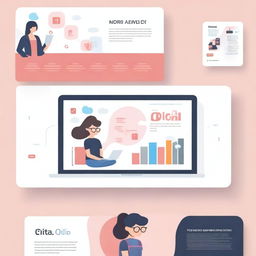 Create a professional banner for a UI/UX designer named RITA Odilo