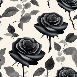 A detailed and elegant black rose