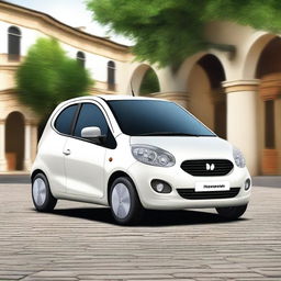 Create a new design for the Matiz car, blending modern aesthetics and features with the classic body style of the original model