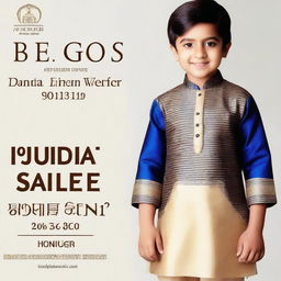 🎉 Live Mega Sale Alert! 🎉 Join us this Monday for an exclusive Live Mega Sale on Boys’ Kurtas, featuring stunning party wear and traditional Indian ethnic wear! Perfect for ages 2 to 10 years