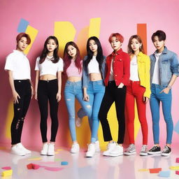 Create an image of the Kpop group NewJeans