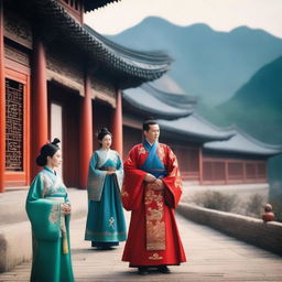 A scene from a Chinese historical drama