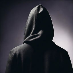 A man seen from behind, wearing a hood and a watch