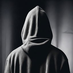 A man seen from behind, wearing a hood and a watch