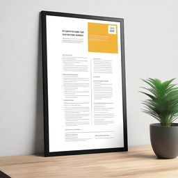 Create a poster for a law firm requesting clients to leave a review