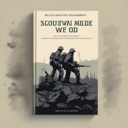 Design a book cover for a project centered on World War literature