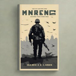 Design a book cover for a project centered on World War literature