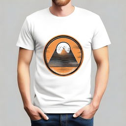 A stylish and trendy T-shirt design featuring a cool graphic or logo