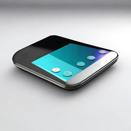 A sleek and slim design of a futuristic gadget, showcasing its minimalistic features and modern aesthetics