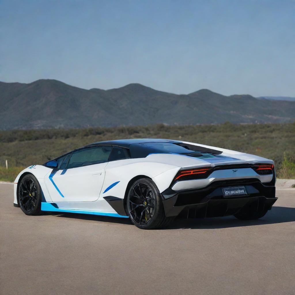 Lamborghini cars converted into state-of-the-art electric vehicles, maintaining their signature sleek design while incorporating futuristic electric vehicle technology.