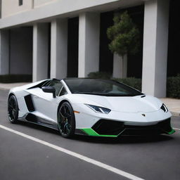 Lamborghini cars converted into state-of-the-art electric vehicles, maintaining their signature sleek design while incorporating futuristic electric vehicle technology.