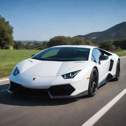 Lamborghini cars converted into state-of-the-art electric vehicles, maintaining their signature sleek design while incorporating futuristic electric vehicle technology.