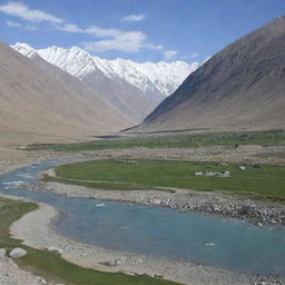 High-quality image of the stunning landscapes of Wakhan, Badakhshan