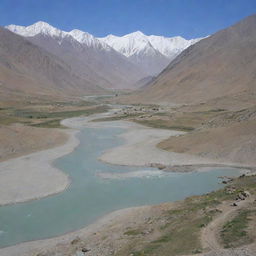 High-quality image of the stunning landscapes of Wakhan, Badakhshan