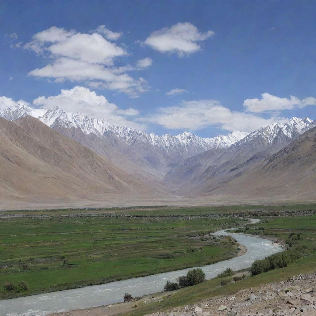 High-quality image of the stunning landscapes of Wakhan, Badakhshan