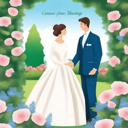 Create a book cover for a novel titled 'Contract Marriage'