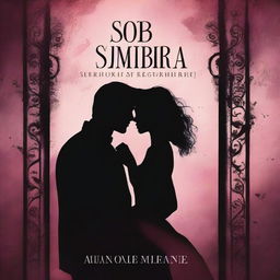 A dark romance book cover titled 'Sob a Sombra da Noite'