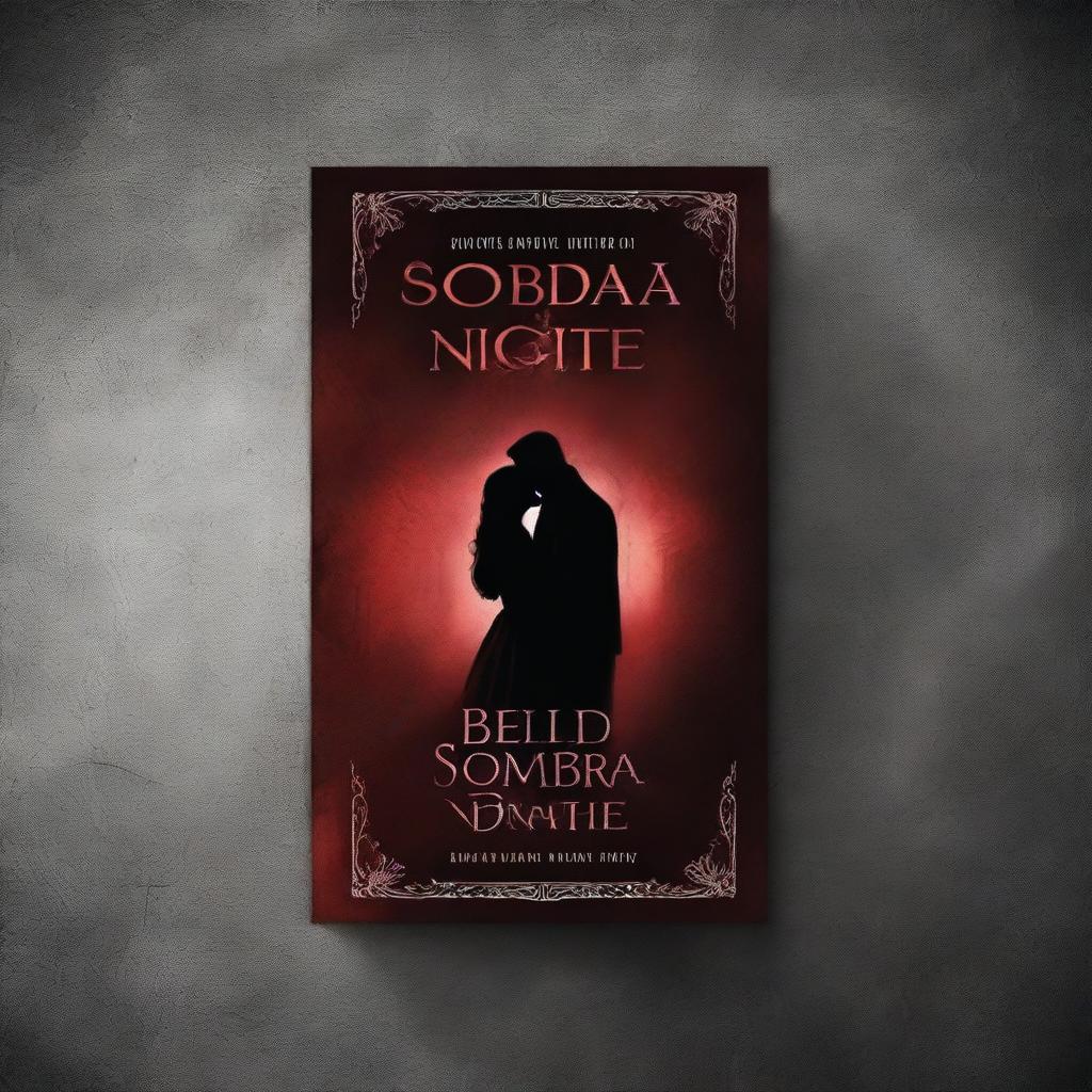 A dark romance book cover titled 'Sob a Sombra da Noite'