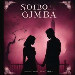 A dark romance book cover titled 'Sob a Sombra da Noite'