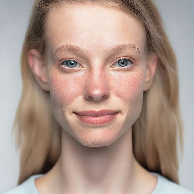 Create a very realistic and detailed image of a beautiful, skinny 19-year-old Swedish girl