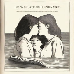 An image of a book opened to the front page