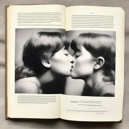 An image of a book opened to the front page