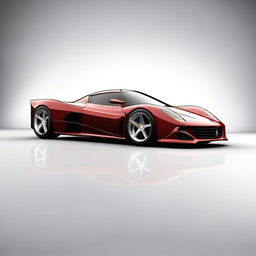 Create a custom supercar that is a fusion of a 1933 Chevrolet Coupe and a Ferrari F50