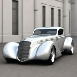 Create a custom supercar that is a fusion of a 1933 Chevrolet Coupe and a McLaren