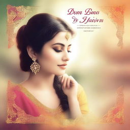 Create a vibrant and eye-catching cover page for a song titled 'Tere Bina Yeh Jeevan Adhura Sa Lagta Hai'