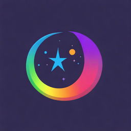 Un emblema de un equipo llamado 'Crepúsculo', con colores oscuros y misteriosos, incluyendo elementos como una luna creciente y estrellas