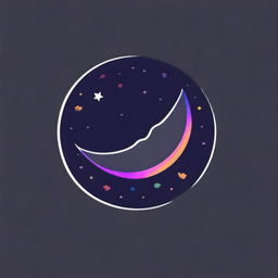 Un emblema de un equipo llamado 'Crepúsculo', con colores oscuros y misteriosos, incluyendo elementos como una luna creciente y estrellas