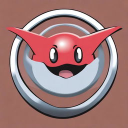 Un emblema de equipo inspirado en el universo de Pokémon