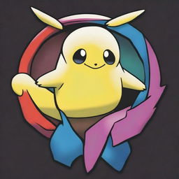 Un emblema de equipo inspirado en el universo de Pokémon