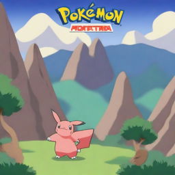 Create a title screen for a game called 'Pokémon Leyendas de Montana'