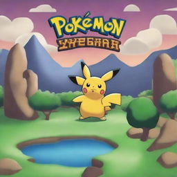 Create a title screen for a game called 'Pokémon Leyendas de Montana'