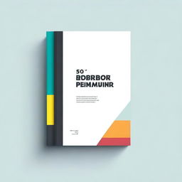 Create a minimalistic book cover design for the jacket of books in publication