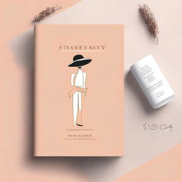 Create a book cover for a booklet titled 'StyleSavvy: Your Guide to Effortless Elegance'