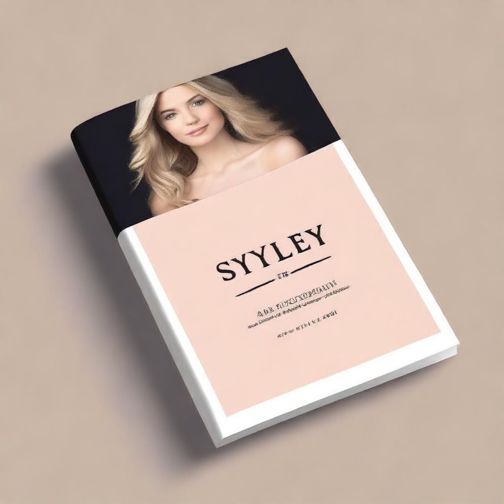 Create a book cover for a booklet titled 'StyleSavvy: Your Guide to Effortless Elegance'