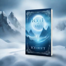 Design a book cover titled 'Ice of Sorrow