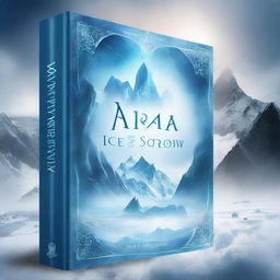 Design a book cover titled 'Ice of Sorrow