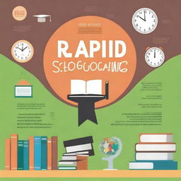 Create a book cover for an e-book titled 'Rapid Schooling' by Eric Okyne