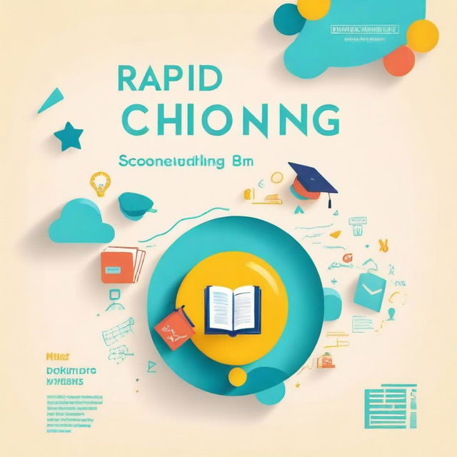 Create a book cover for an e-book titled 'Rapid Schooling' by Eric Okyne